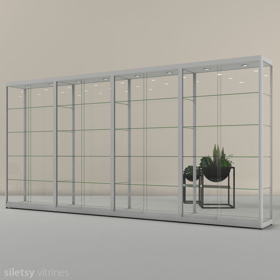 Vitrinekast PR13N4 403x35x198cm