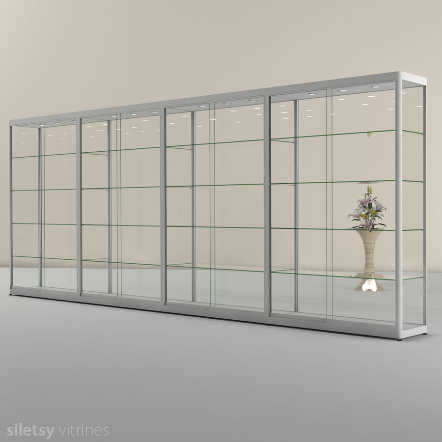 Vitrinekast PR17N4 483x35x198cm
