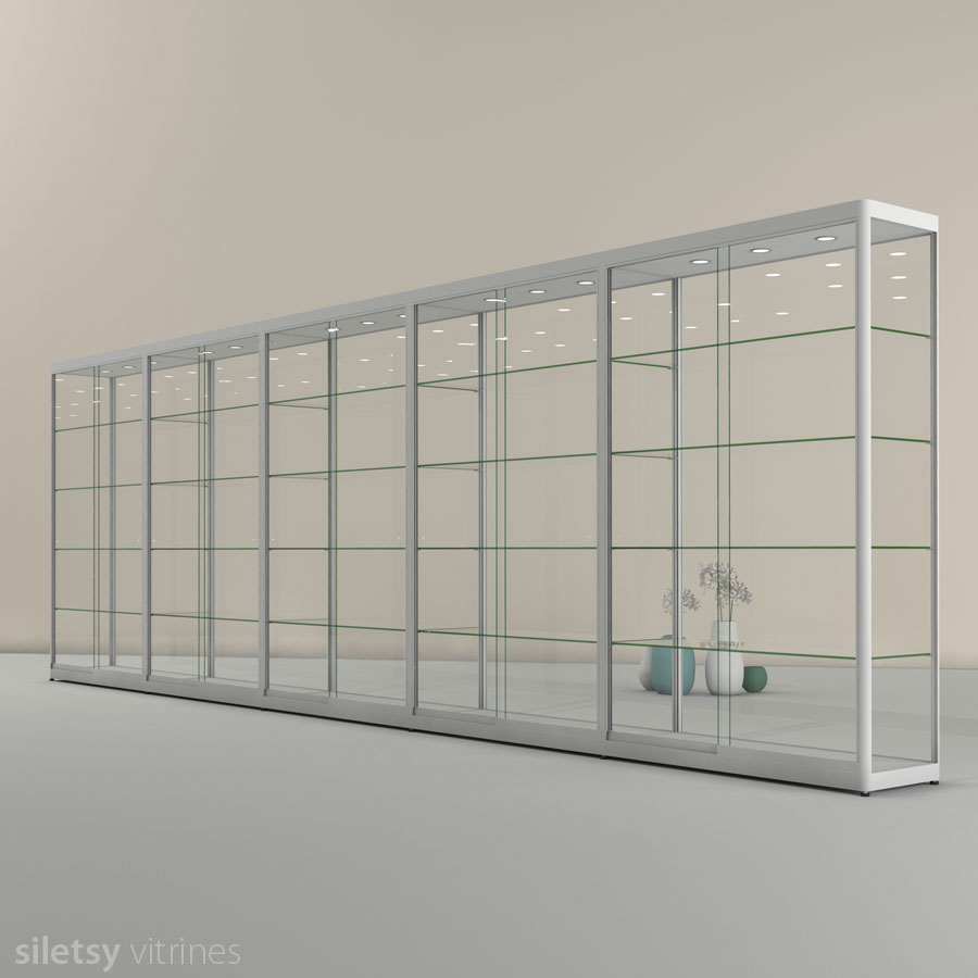 Vitrinekast PR17N5 603x35x198cm