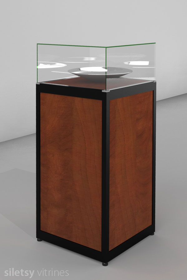Stolp-vitrine 50x50x125cm