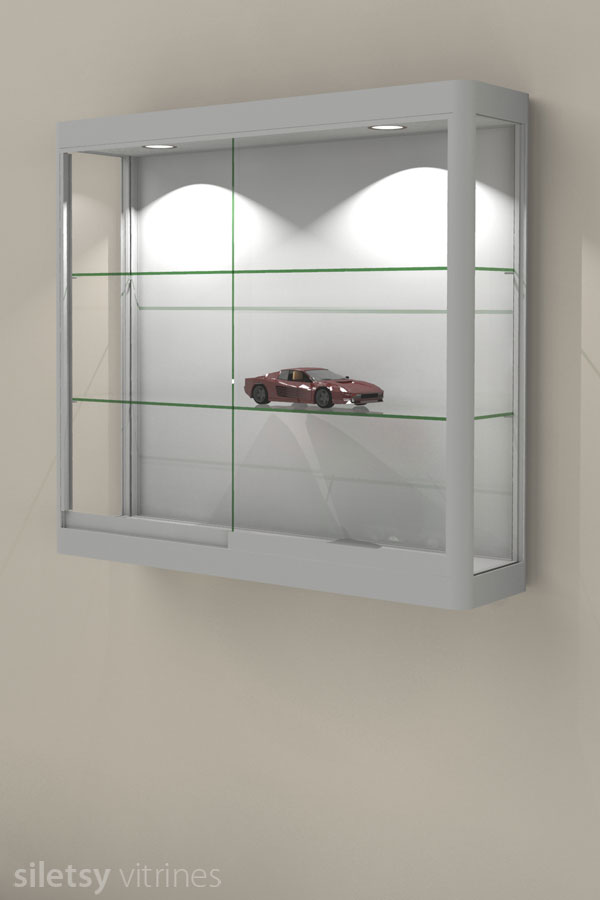 Wandvitrinekast 103x17x94cm
