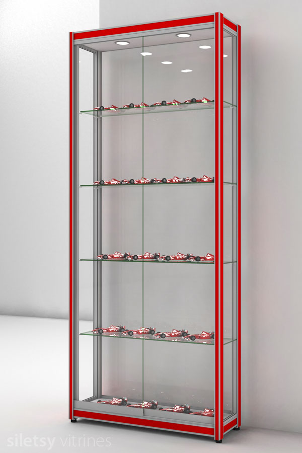 Vitrinekast FX-08 83x28x200cm