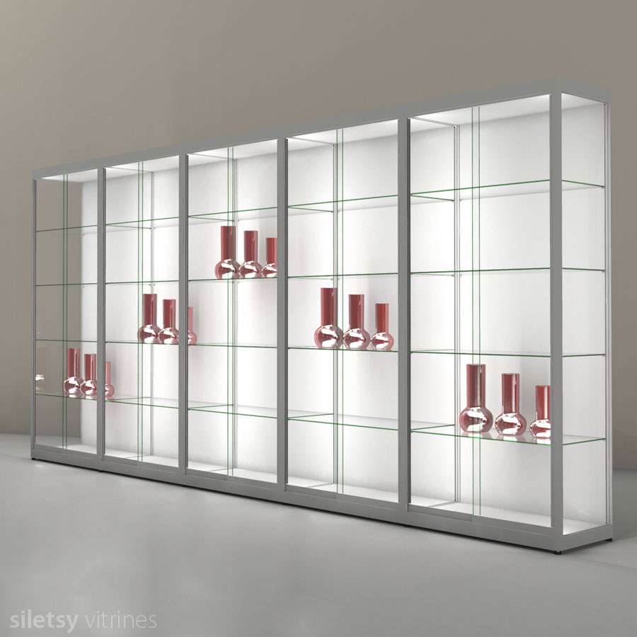 LED-vitrine PR11N5L 420x56x198cm