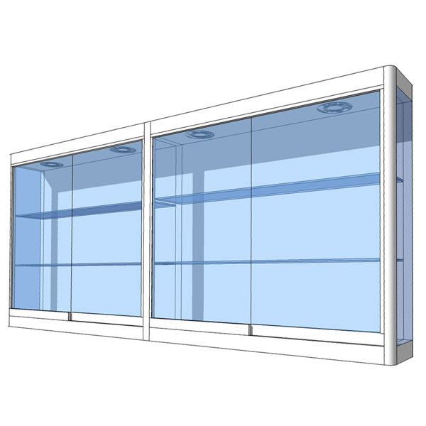 Wandvitrine 202x24x94cm